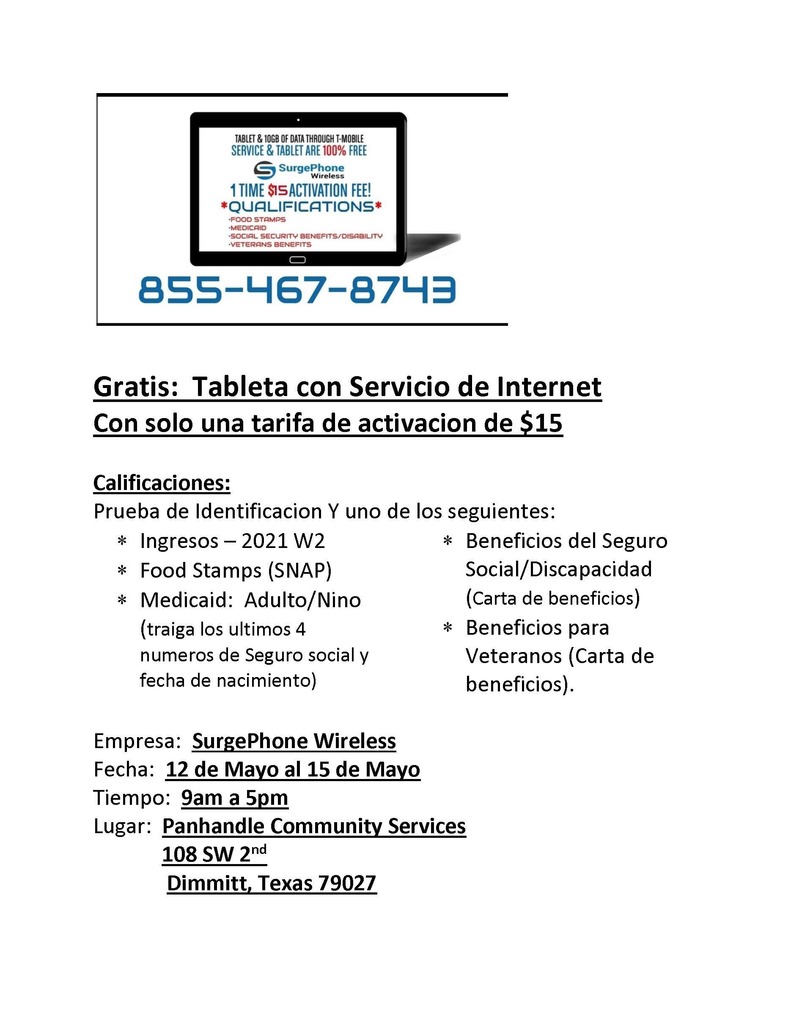Free tablet info Spanish
